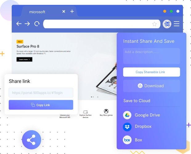 Instant Share and Save