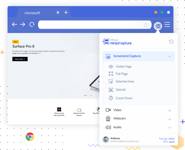 Screenshot Chrome Extension |NinjaCapture by 500apps
